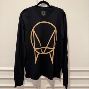 OWSLA Long Sleeve Shirt Black Gold Logo Graphic Tee Men’s XXL